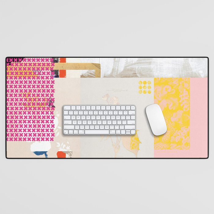 daydream sunday blues rosa Desk Mat Gallery Image 1