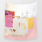 daydream sunday blues rosa Wall Tapestry Gallery Image 4