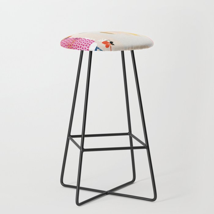 daydream sunday blues rosa Stool Gallery Image 1