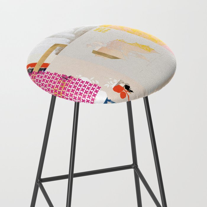 daydream sunday blues rosa Stool Gallery Image 2