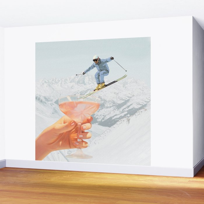 Apres Ski Cocktail Collage Winter Edition Wall Mural Gallery Image 2
