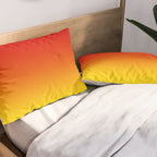Red Orange and Gold Gradient Pillow Sham Gallery Image 2