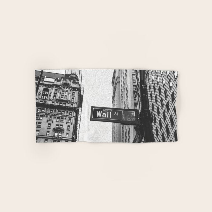 Wall street bw Bath Towel Gallery Image 1