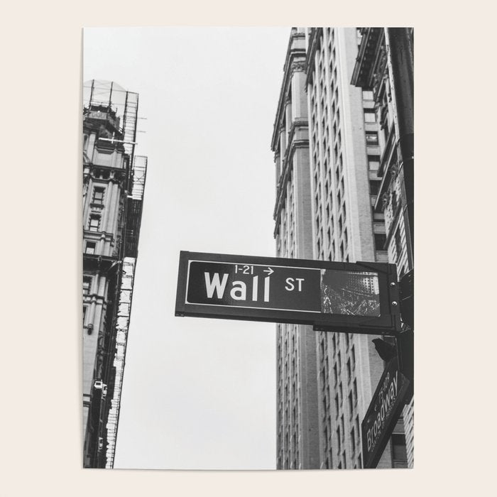 Wall street bw Poster Gallery Image 4
