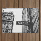 Wall street bw Outdoor Rug Gallery Image 1
