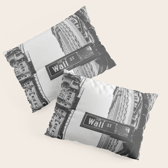 Wall street bw Pillow Sham Gallery Image 3