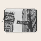 Wall street bw Laptop Sleeve Gallery Image 1