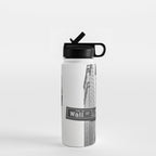 Wall street bw Water Bottle Gallery Image 1