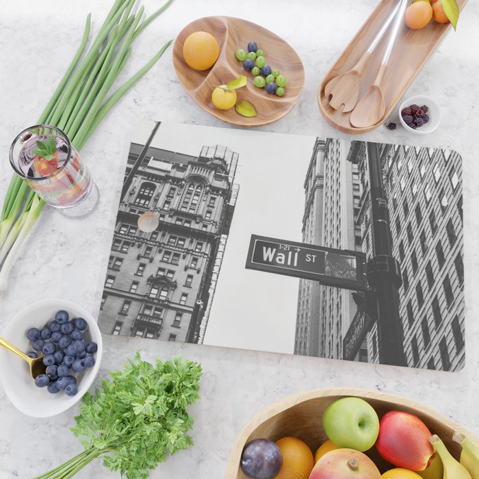 Wall street bw Cutting Board Gallery Image 2