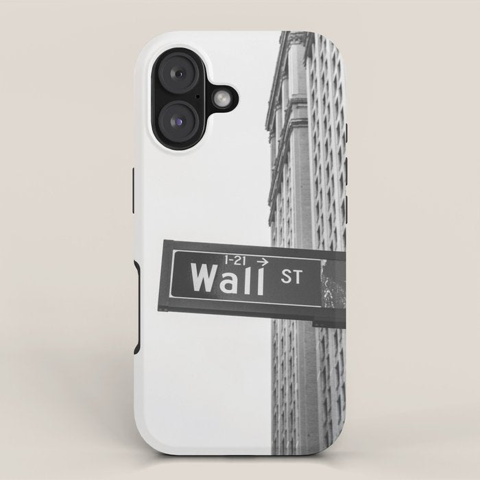 Wall street bw iPhone Case Gallery Image 1