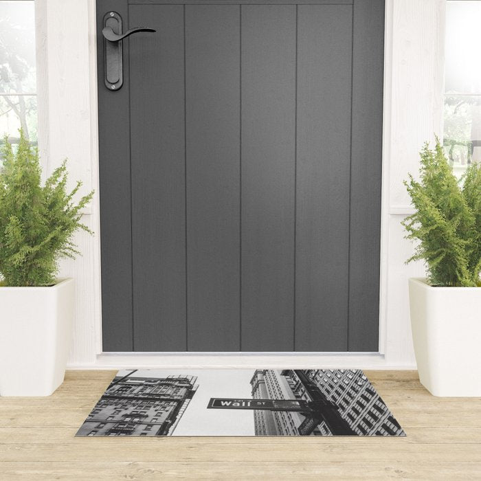 Wall street bw Welcome Mat Gallery Image 3