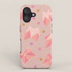 Origami Fortune Teller in Pastel Pink iPhone Case Gallery Image 1