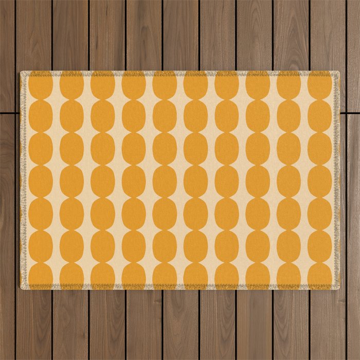 Honey Bubble Chain Outdoor Rug Gallery Image 1