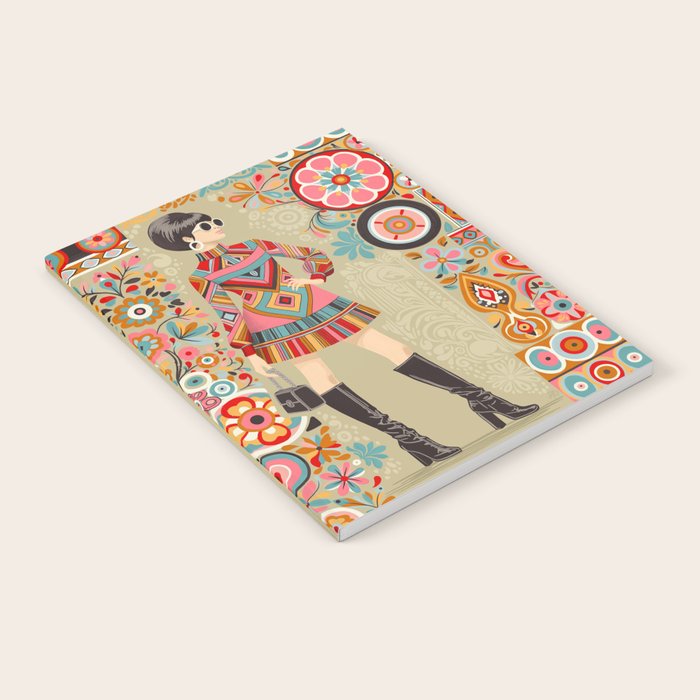 Retro Chic 60s Fashion Notebook Gallery Image 2