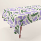Vintage flower nature art pattern Tablecloth Gallery Image 1