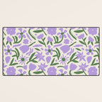 Vintage flower nature art pattern Desk Mat Gallery Image 3