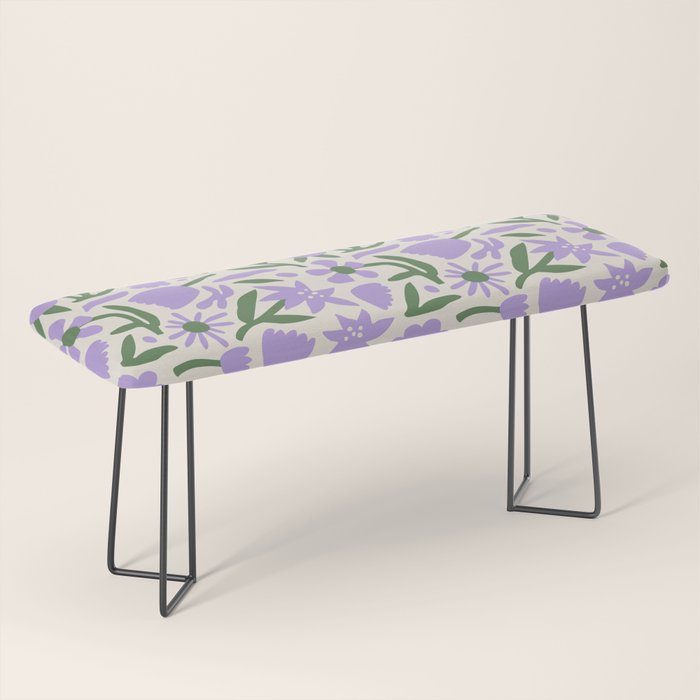 Vintage flower nature art pattern Bench Gallery Image 1
