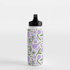 Vintage flower nature art pattern Water Bottle Gallery Image 3