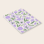 Vintage flower nature art pattern Notebook Gallery Image 3