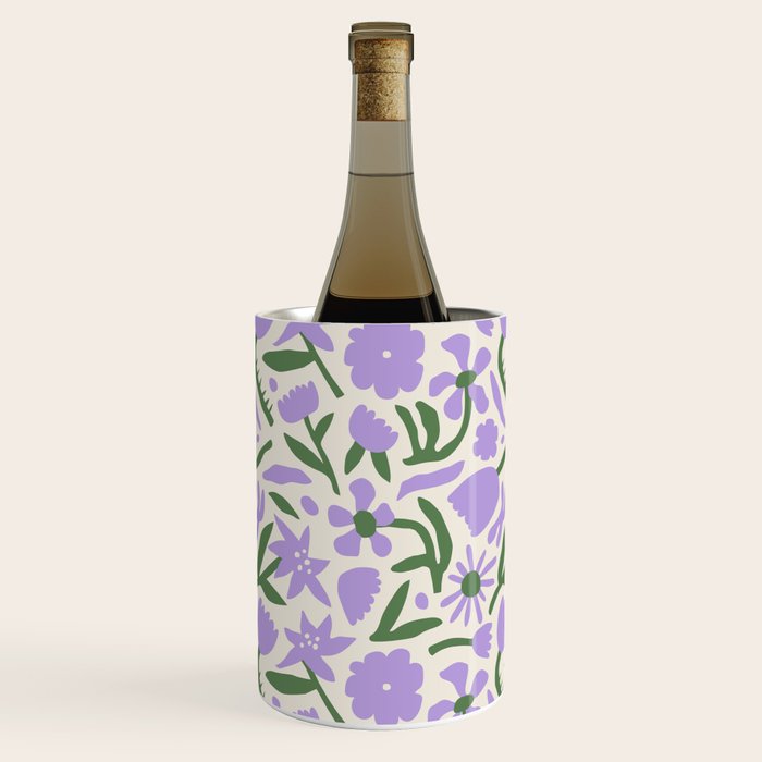 Vintage flower nature art pattern Wine Chiller Gallery Image 1