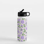 Vintage flower nature art pattern Water Bottle Gallery Image 1