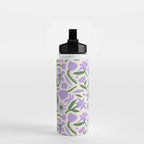 Vintage flower nature art pattern Water Bottle Gallery Image 2