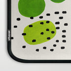 Fun Abstract Minimalist Mid Century Modern Colorful Shapes Lime Green Blue Watercolor Bubbles Laptop Sleeve Gallery Image 3