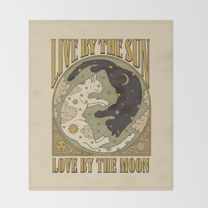 Sun and Moon Throw Blanket Gallery Image 2
