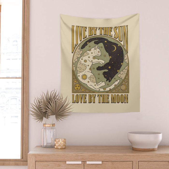 Sun and Moon Wall Tapestry Gallery Image 2