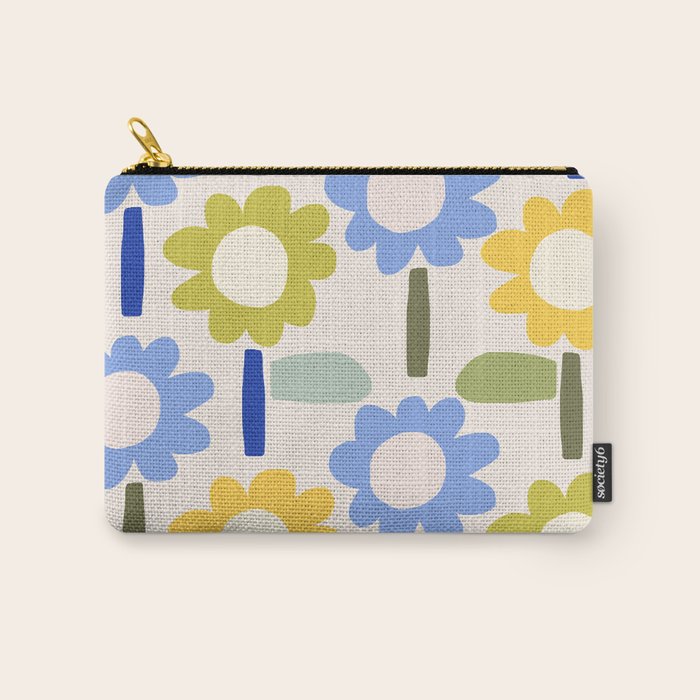 Lazy Daisy stitch - Spring Carry All Pouch Gallery Image 1