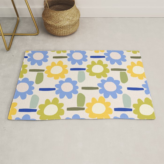 Lazy Daisy stitch - Spring Rug Gallery Image 1
