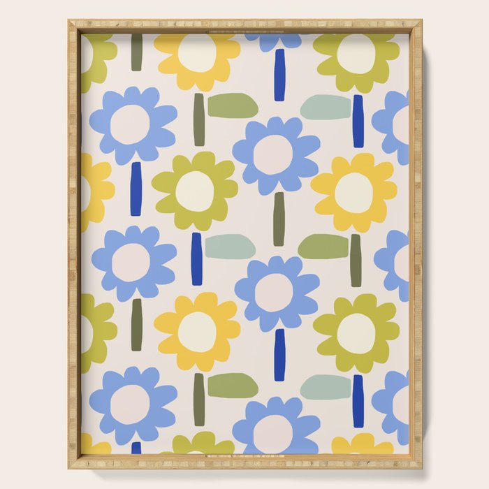 Lazy Daisy stitch - Spring Serving Tray Gallery Image 1