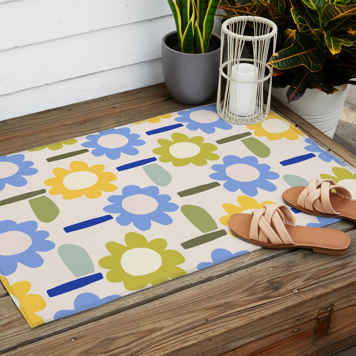 Lazy Daisy stitch - Spring Outdoor Rug Gallery Image 2