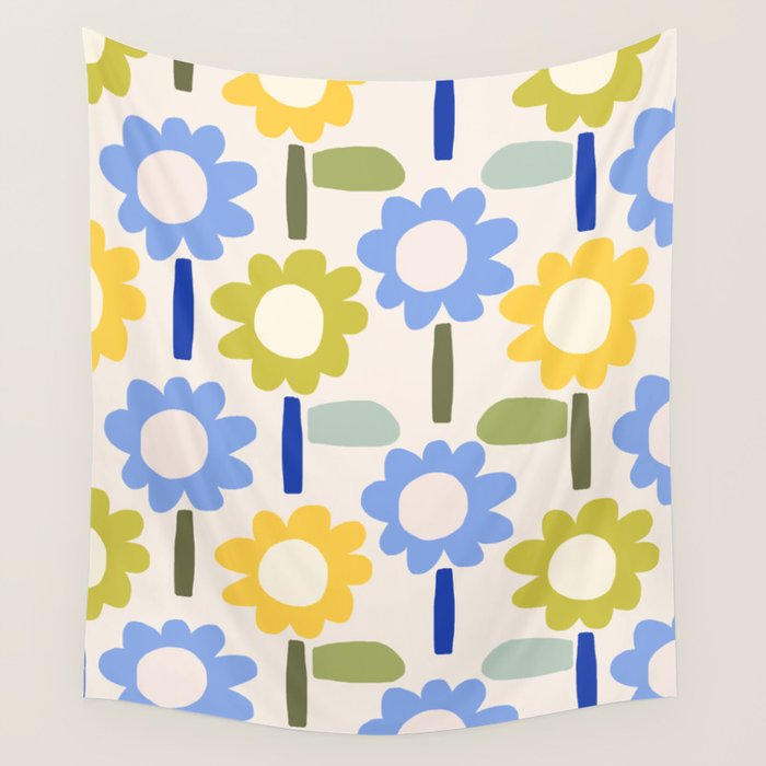 Lazy Daisy stitch - Spring Wall Tapestry Gallery Image 4