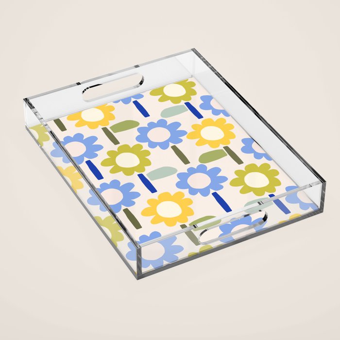 Lazy Daisy stitch - Spring Acrylic Tray Gallery Image 1
