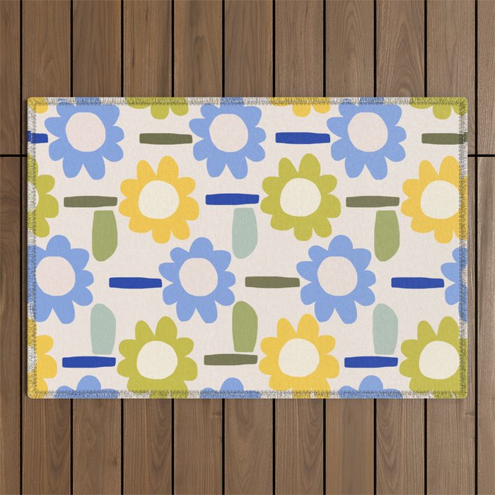 Lazy Daisy stitch - Spring Outdoor Rug Gallery Image 1