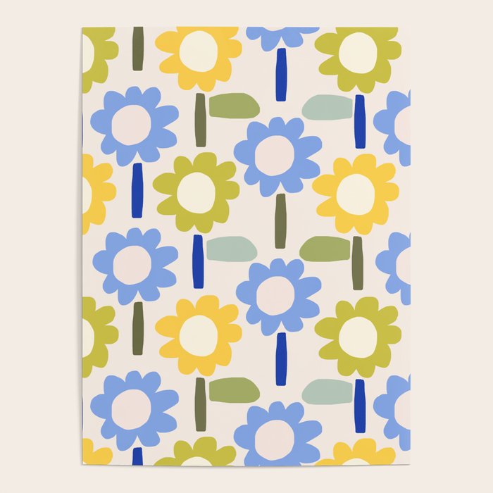 Lazy Daisy stitch - Spring Poster Gallery Image 1