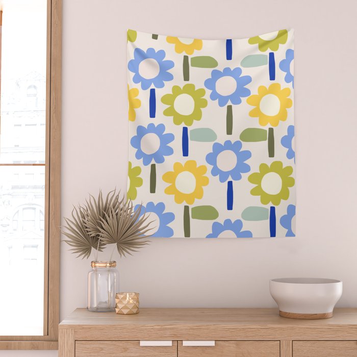 Lazy Daisy stitch - Spring Wall Tapestry Gallery Image 2