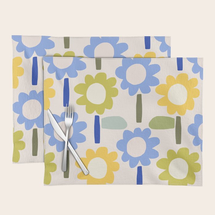 Lazy Daisy stitch - Spring Placemat Gallery Image 1