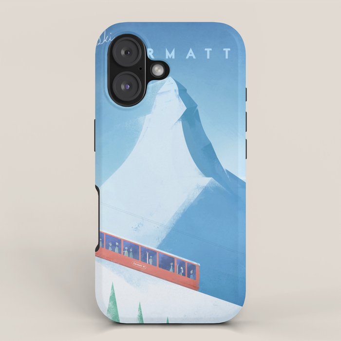 Ski Zermatt iPhone Case Gallery Image 1