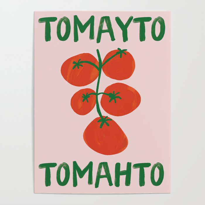 Tomayto Tomahto Kitchen Print Poster Gallery Image 4