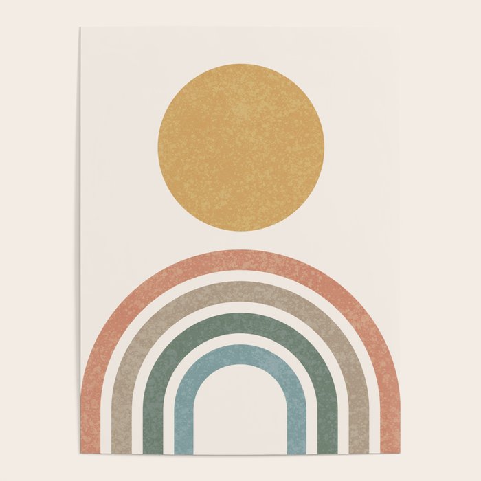 Mid-Century Modern Rainbow Poster Gallery Image 4
