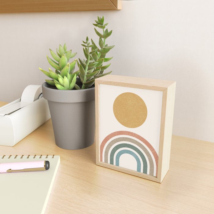 Mid-Century Modern Rainbow Mini Art Print Gallery Image 2
