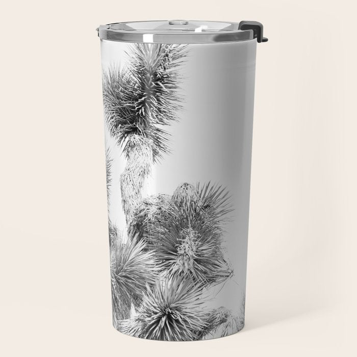 Twisted Joshua Tree - Black and White Photography Travel Mug Gallery Image 2