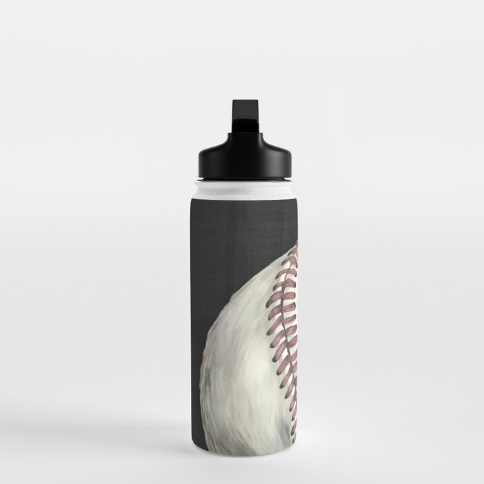 Vintage Baseball Art Water Bottle Gallery Image 3