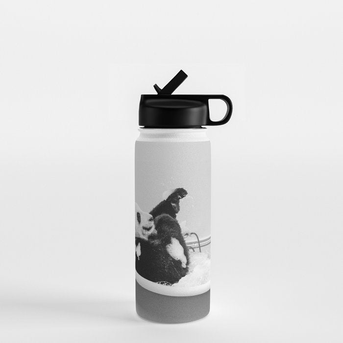 Panda Taking a Bath Water Bottle Gallery Image 1