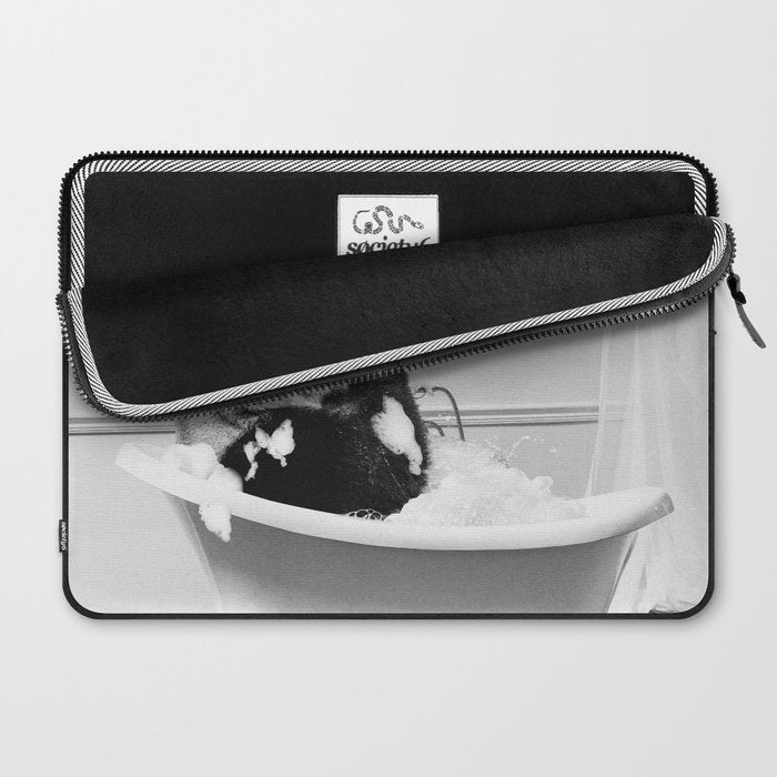 Panda Taking a Bath Laptop Sleeve Gallery Image 2