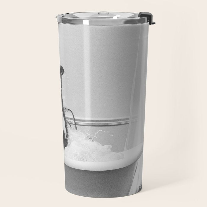 Panda Taking a Bath Travel Mug Gallery Image 2