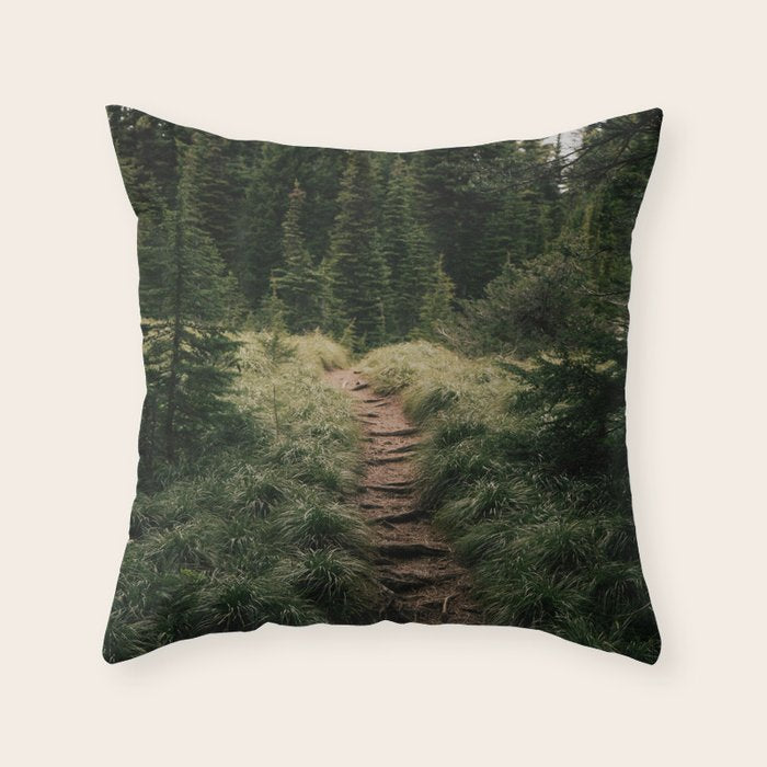 Forest Trail III Throw Pillow Gallery Image 6