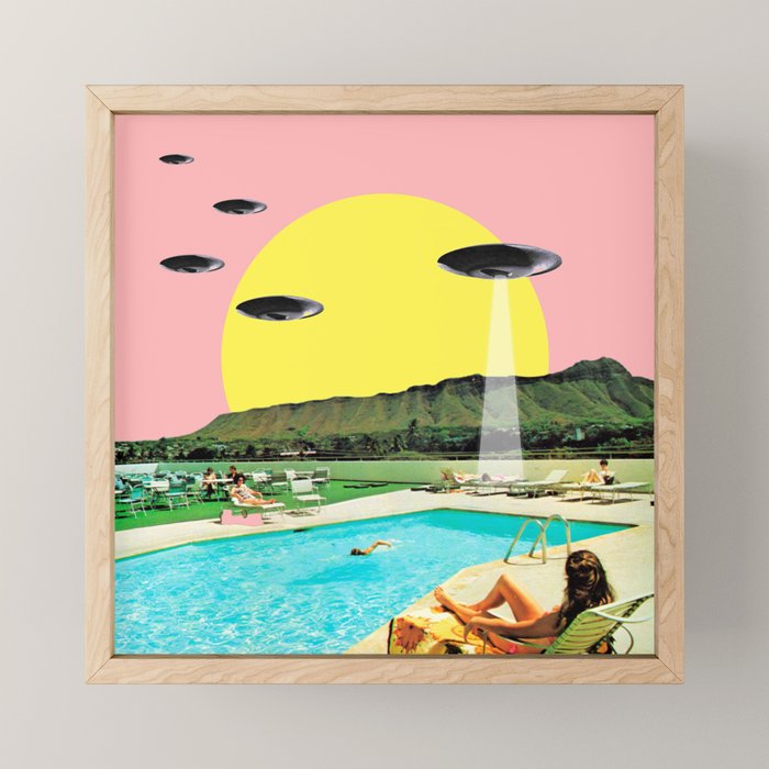 Invasion on vacation (Square) Mini Art Print Gallery Image 1